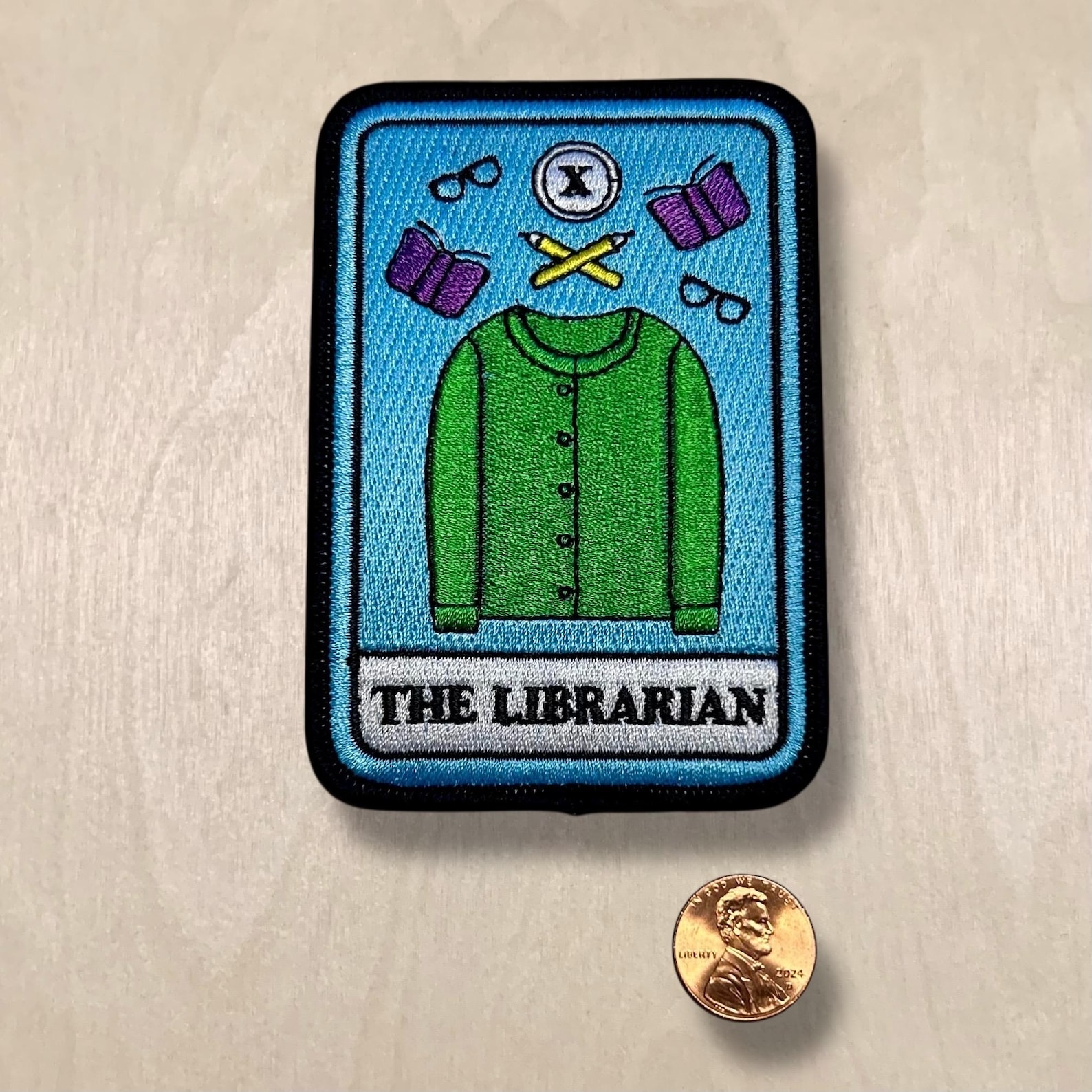 The Librarian Tarot Card Library Themed Embroidered Iron-on Patch - Etsy