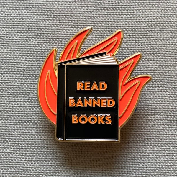 Read Banned Books Hard Enamel Pin
