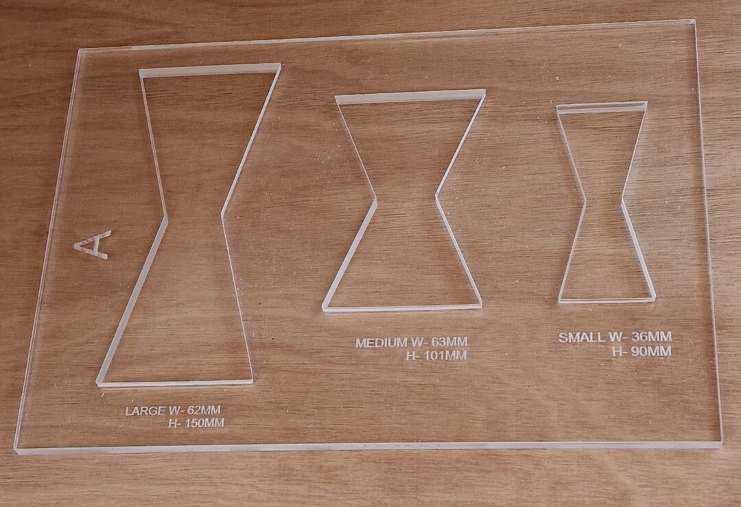 Router Set of 3 Bow Ties Template, Perspex Cut Out, Router Inlay Etsy UK