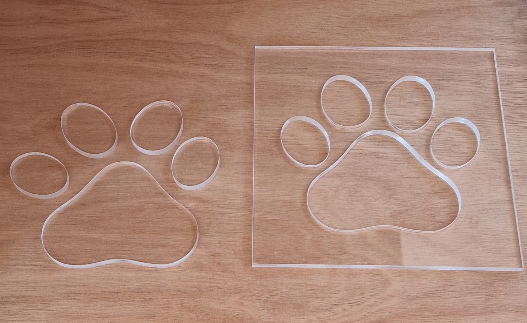 Router Paw Print Template, Perspex Cut Out, Router Inlay Etsy UK
