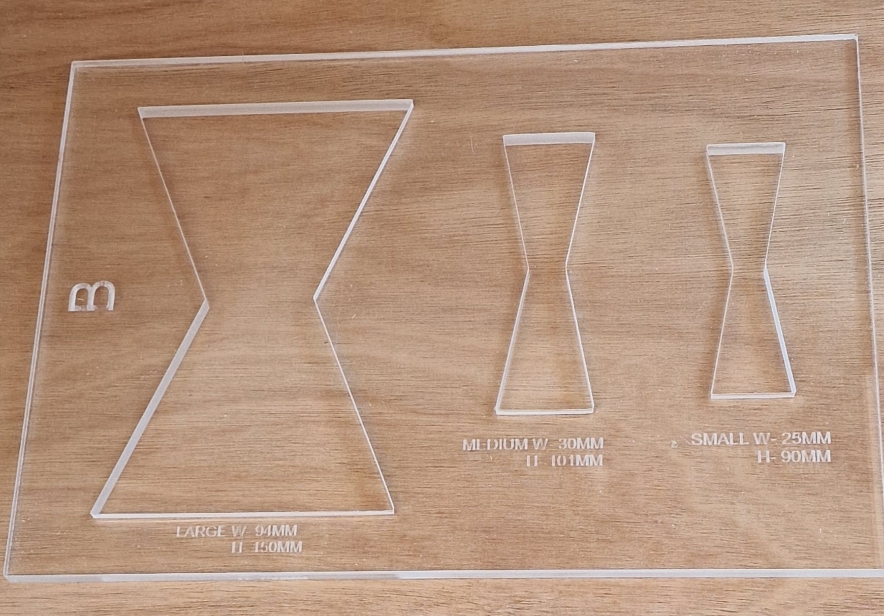 Router Set of 3 Bow Ties Template, Perspex Cut Out, Router Inlay Etsy UK