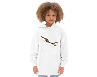 Otter Hoodie for kids / Hoodie with otter print / Otter shirt / Kids clothes with otter art