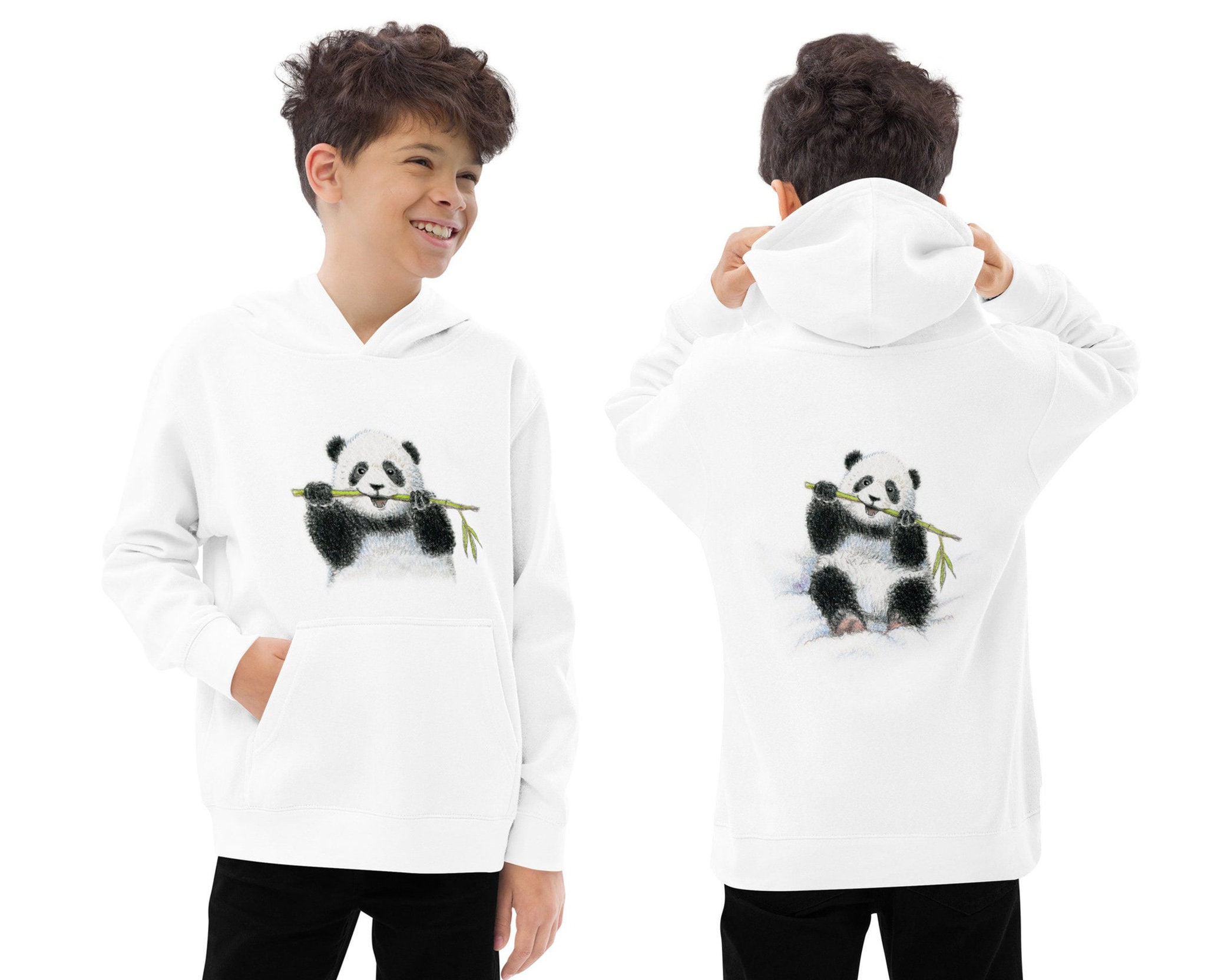 Panda hoodie myntra clearance