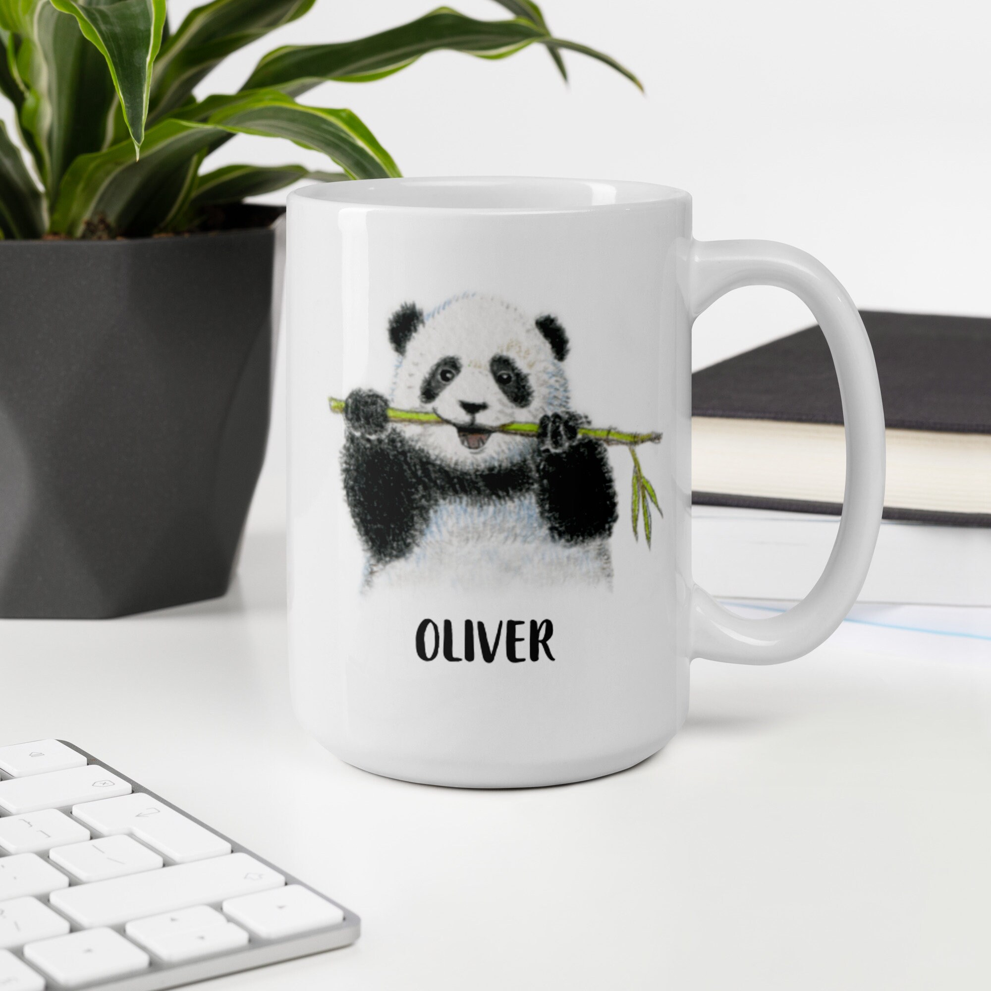 Tazas Bonitas Con Mensajes Regalo Personalizado – Silly MORSA Con Peces Pequeños Taza (diseño Animal Tema, Colores) – Cualquier Nombre/mensaje En Su única, Cerámica, Rojo Como Hacer Tazas Con Fotos