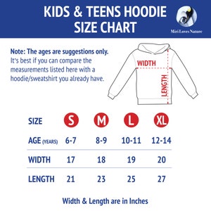 Fox hoodie for age 6-15 / Kids hoodie with fox drawing / Fox sweatshirt image 5