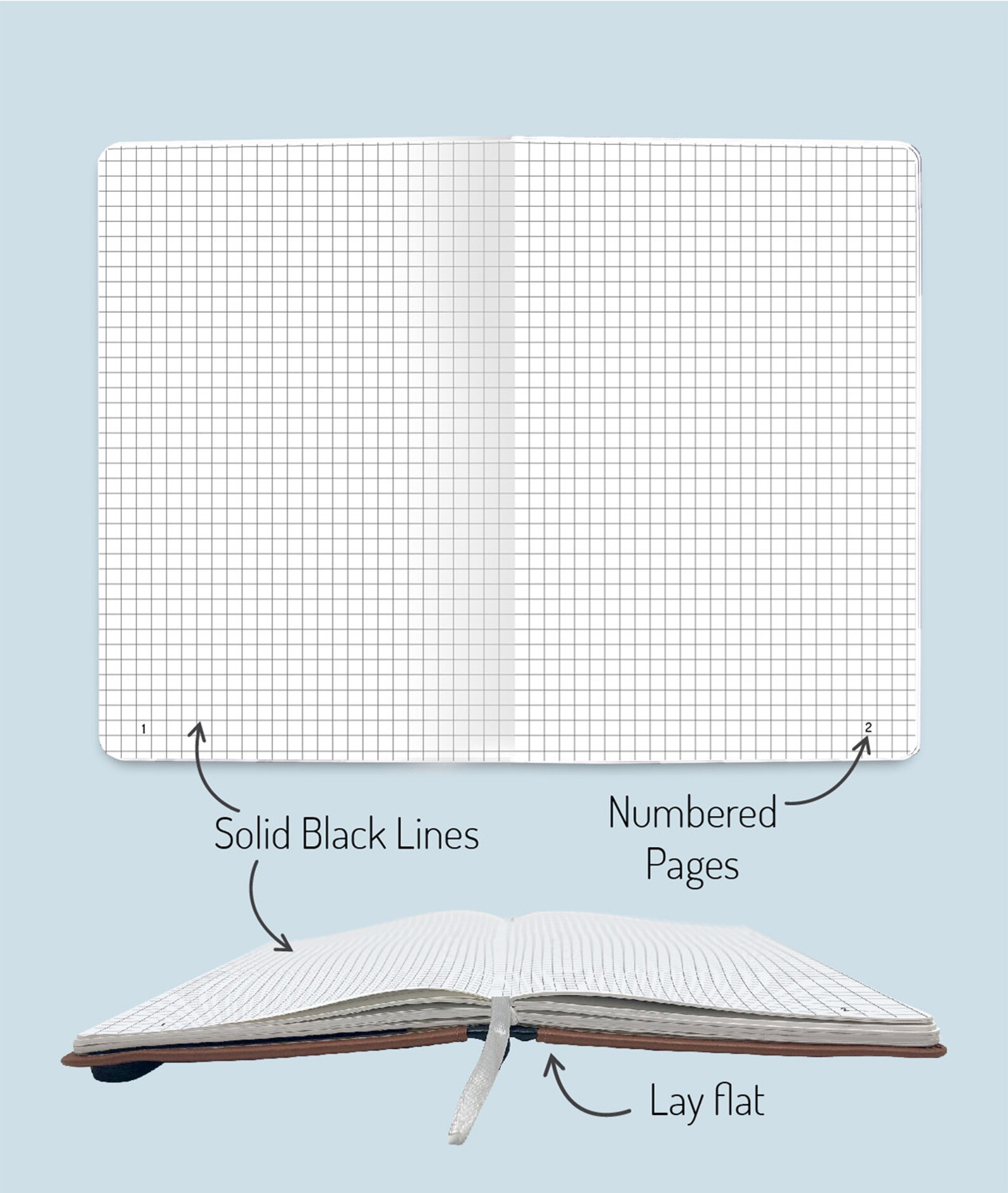 Thynku Waterproof Graph Paper Notebook Grid Notebook Etsy