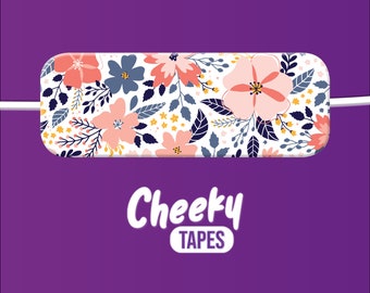 Wild Flowers Tubie Tape Stickers - NG/NJ Tube, Tube Feeding, Oxygen
