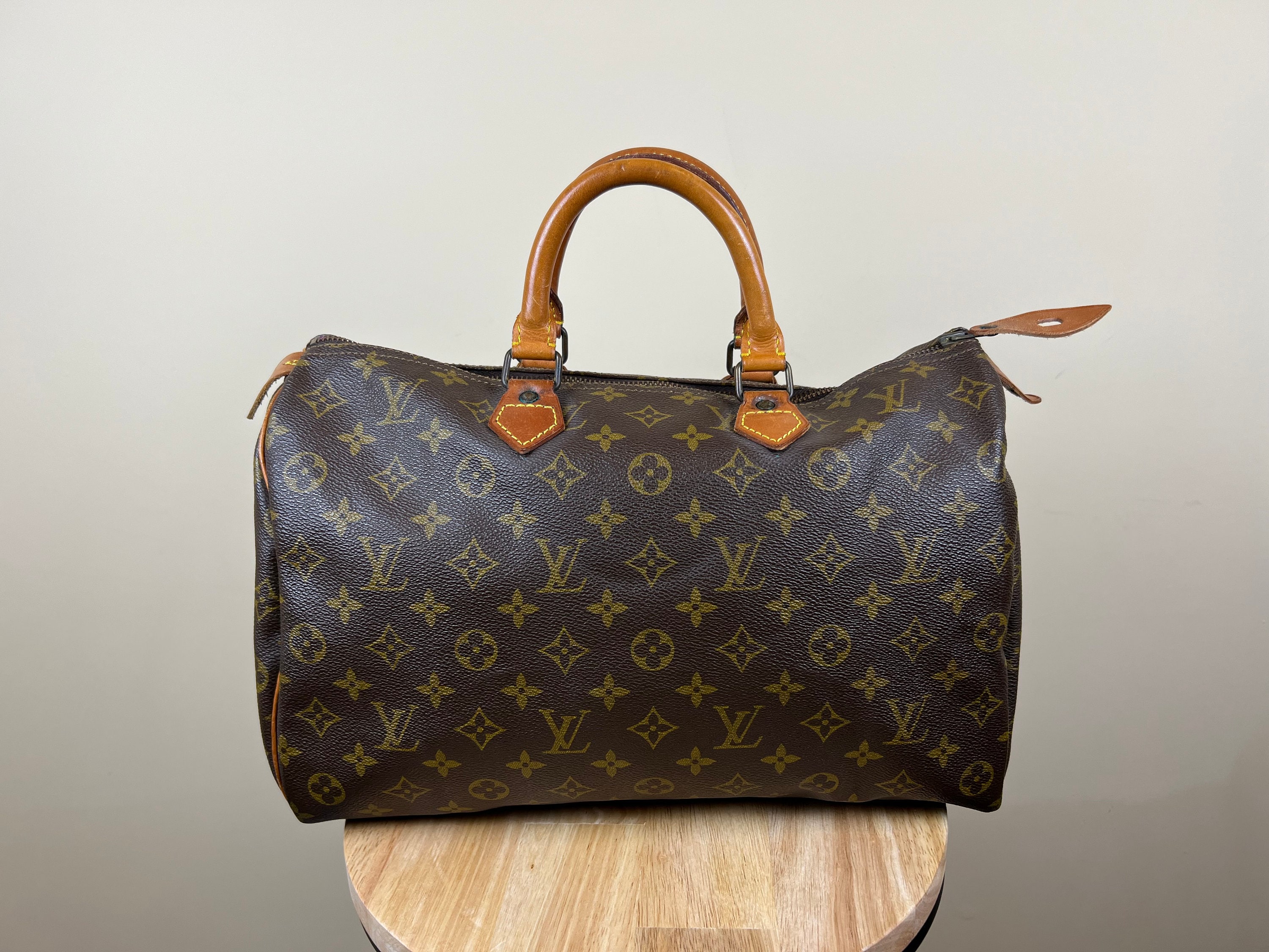 Stephen sprouse boston cloth tote Louis Vuitton Brown in Cloth