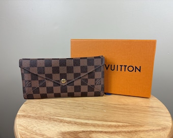 Authentic Louis Vuitton Damier Ebene Origami Wallet w/ Box
