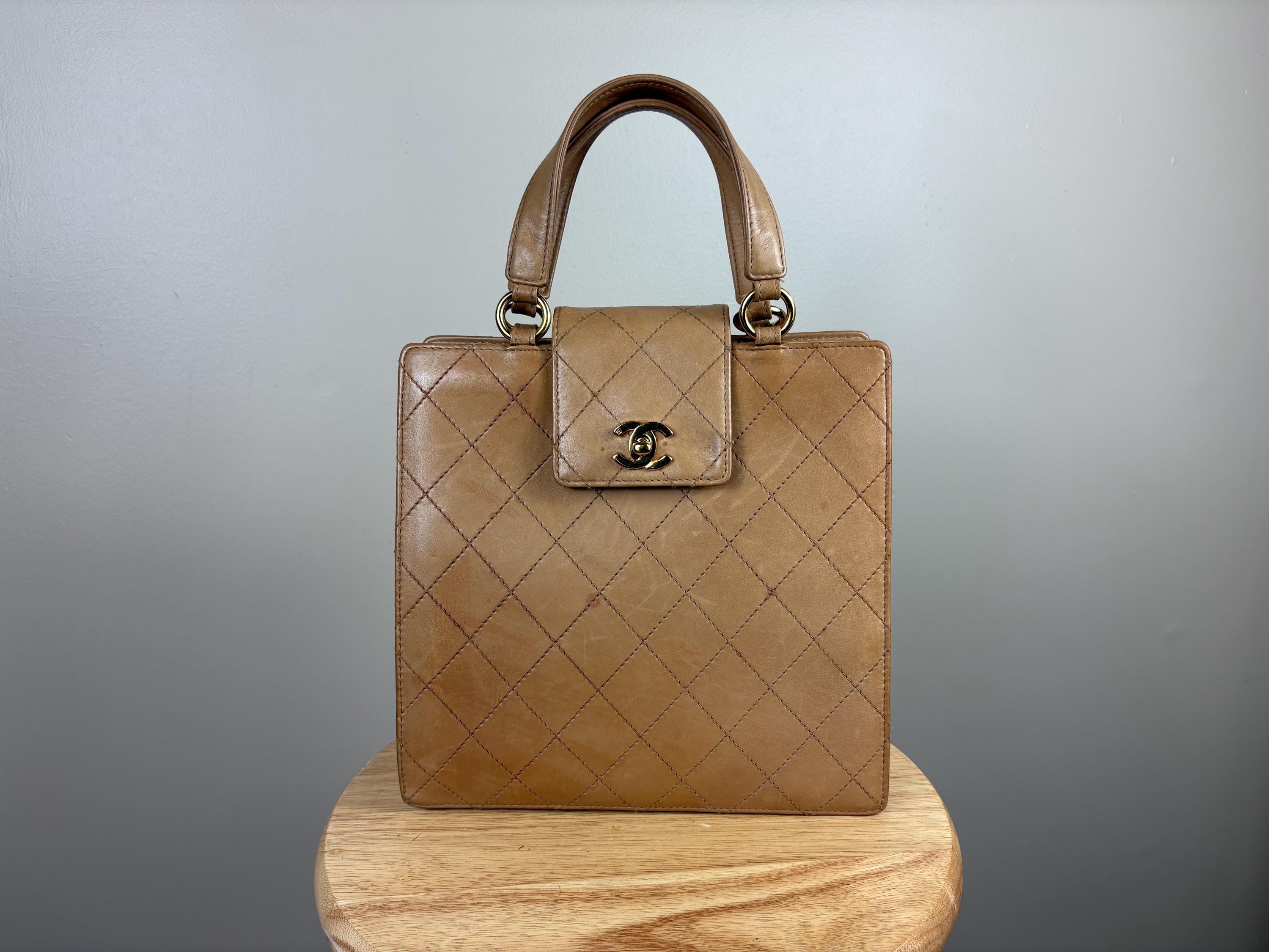 Chanel vintage top handle bag - Etsy 日本