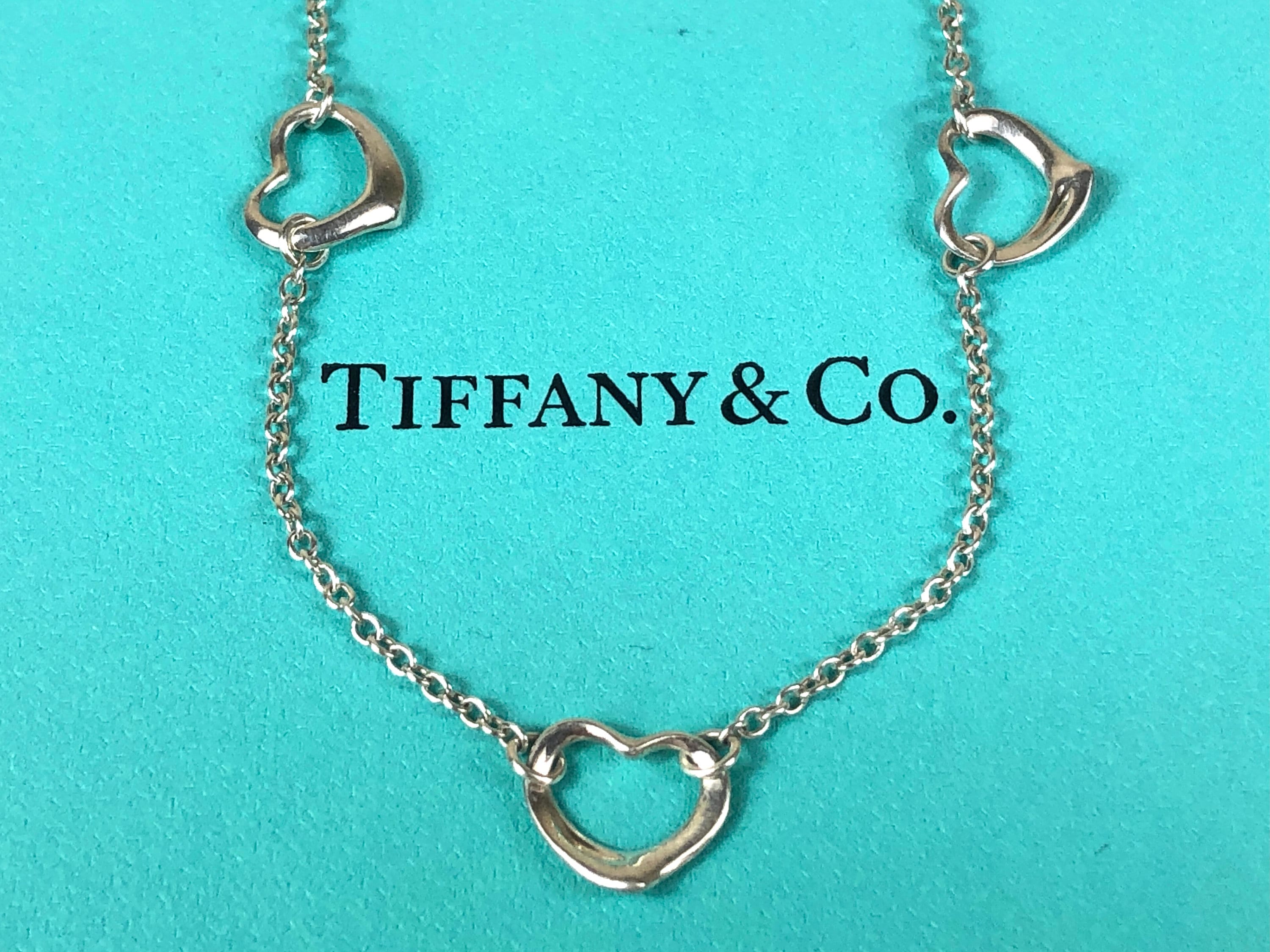 TIFFANY＆CO ティファニー オープンハートネックレス シルバー