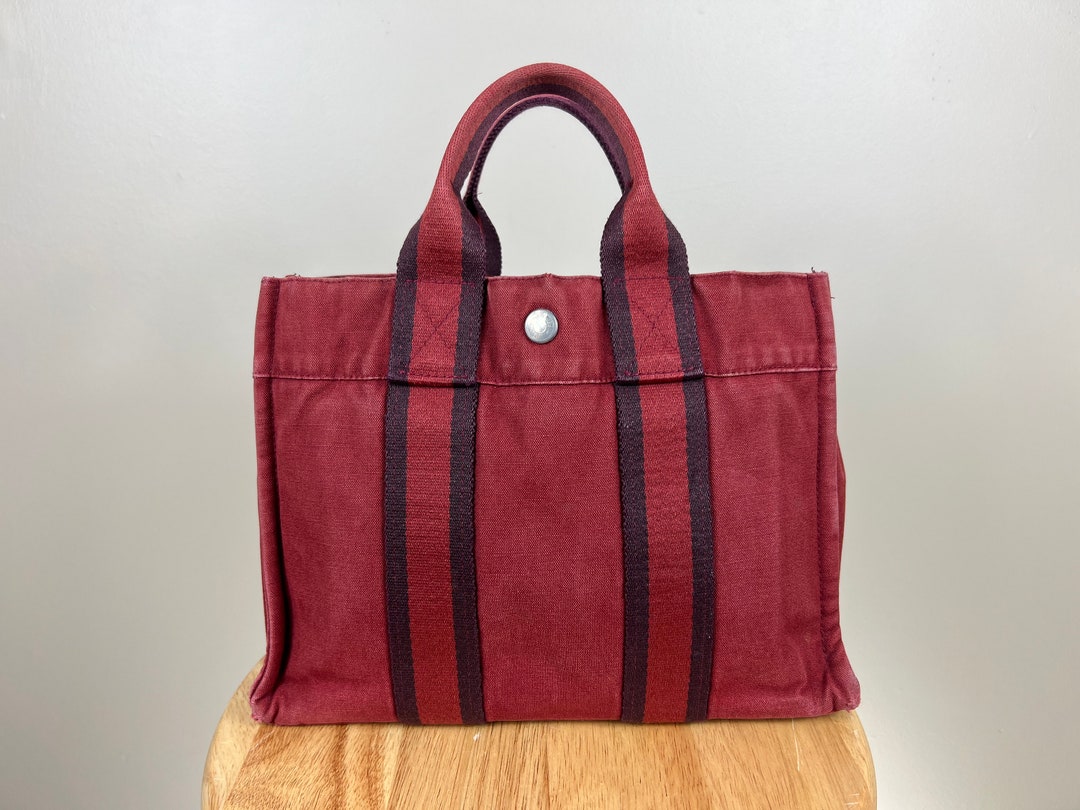 Authentic Hermès Fourre Tout PM Small Red Tote Bag - Etsy
