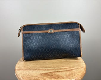 Authentic Christian Dior Canvas Travel Cosmetic Pouch