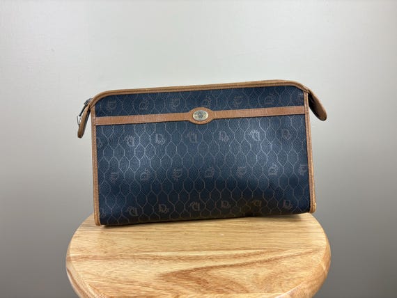 Authentic Christian Dior Canvas Travel Cosmetic Pouch