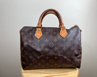 Authentic Louis Vuitton Speedy 30 Monogram Boston Handbag
