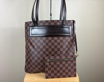 Authentic Louis Vuitton Clifton Damier Ebene Shoulder Handbag w/ Pouch
