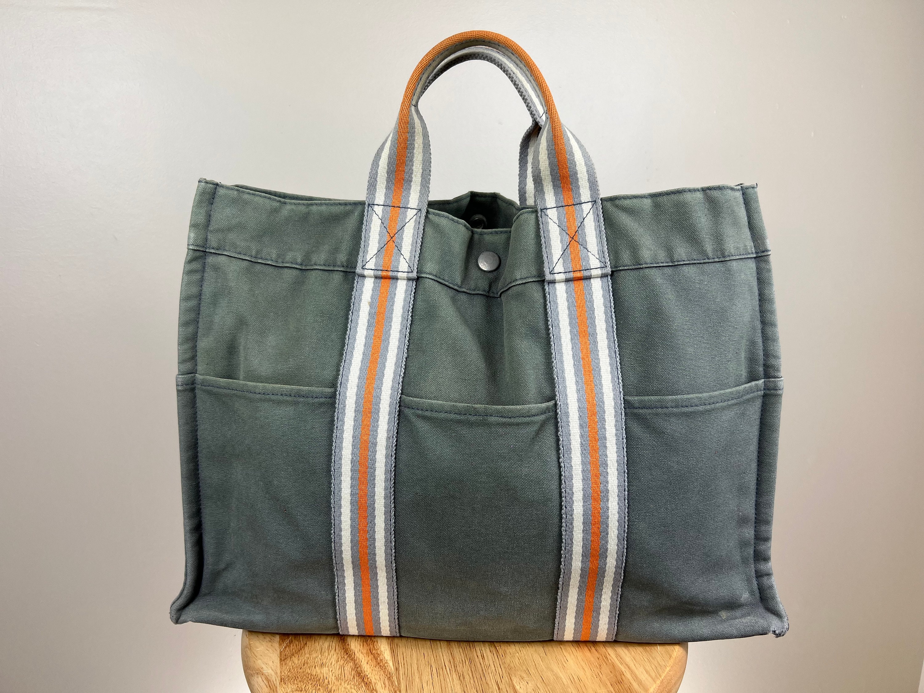Authentic Hermès Fourre Tout GM Small Gray Tote Bag 