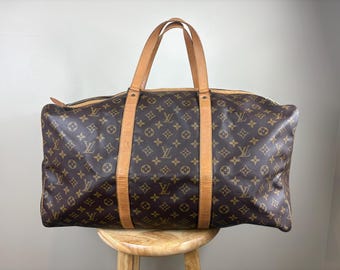 Authentic Louis Vuitton Sac Souple 55 Boston Monogram Duffle Bag