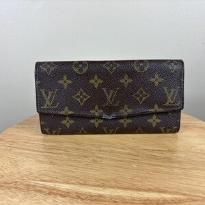 Authentische Louis Vuitton Monogram Lange Bifold Brieftasche