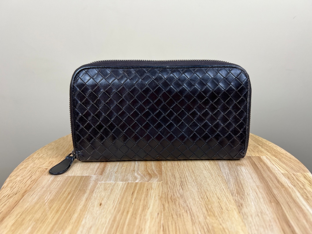 ボッテガ・ヴェネタ 正規品 ロングジッピーウォレット ブラック - Etsy