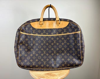 Authentic Louis Vuitton Alize 24 Heures Luggage Monogram Bag