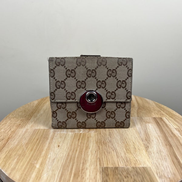 Authentic Gucci Compact Wallet GG