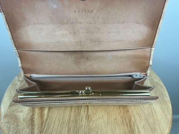 Authentic Celine Macadam Wallet Tan Canvas - image 5