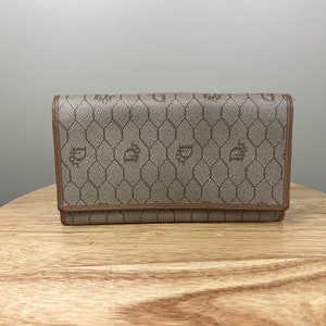 Christian Dior 2000s Red Vinyl Monogram Wallet · INTO