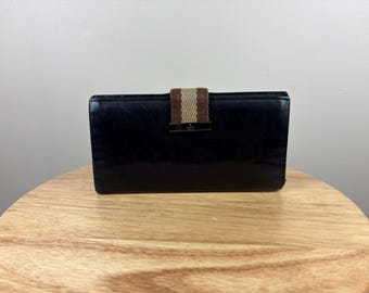 Authentic Gucci Dark Brown Leather Snap Wallet
