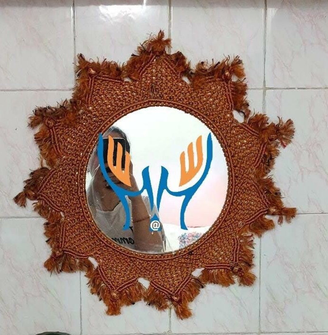 Handmade Macrame Mirror Frame Etsy
