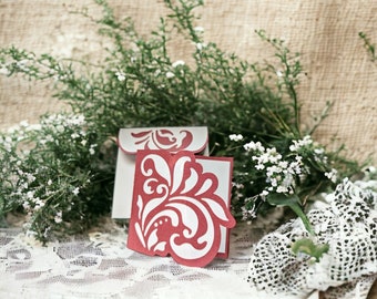 Papercut Note Card, Blank Note Card, Greeting Card, Papercut Card, Floral Note Card