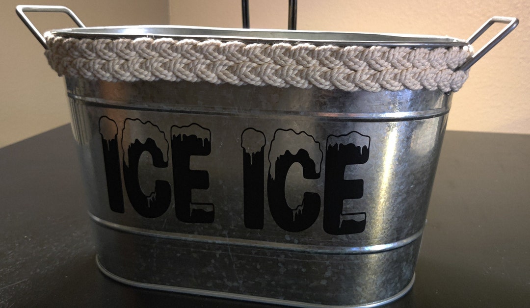 Galvanized Metal Ice Bucket, Ice Ice Metal Ice Bucket, Galvanized Drink