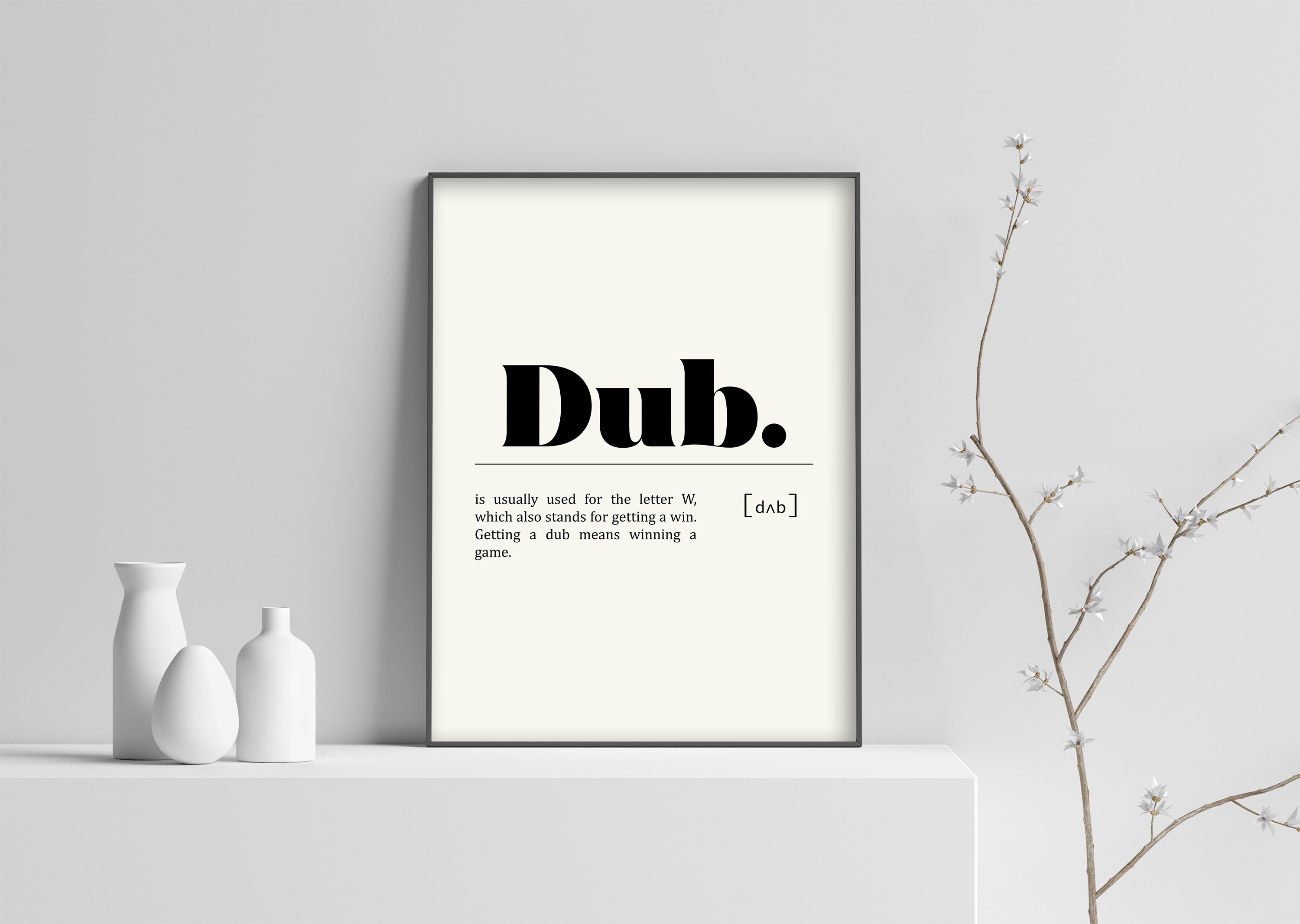 Dub Definition Gaming Prints Gamer Print Gaming Wall Art Etsy