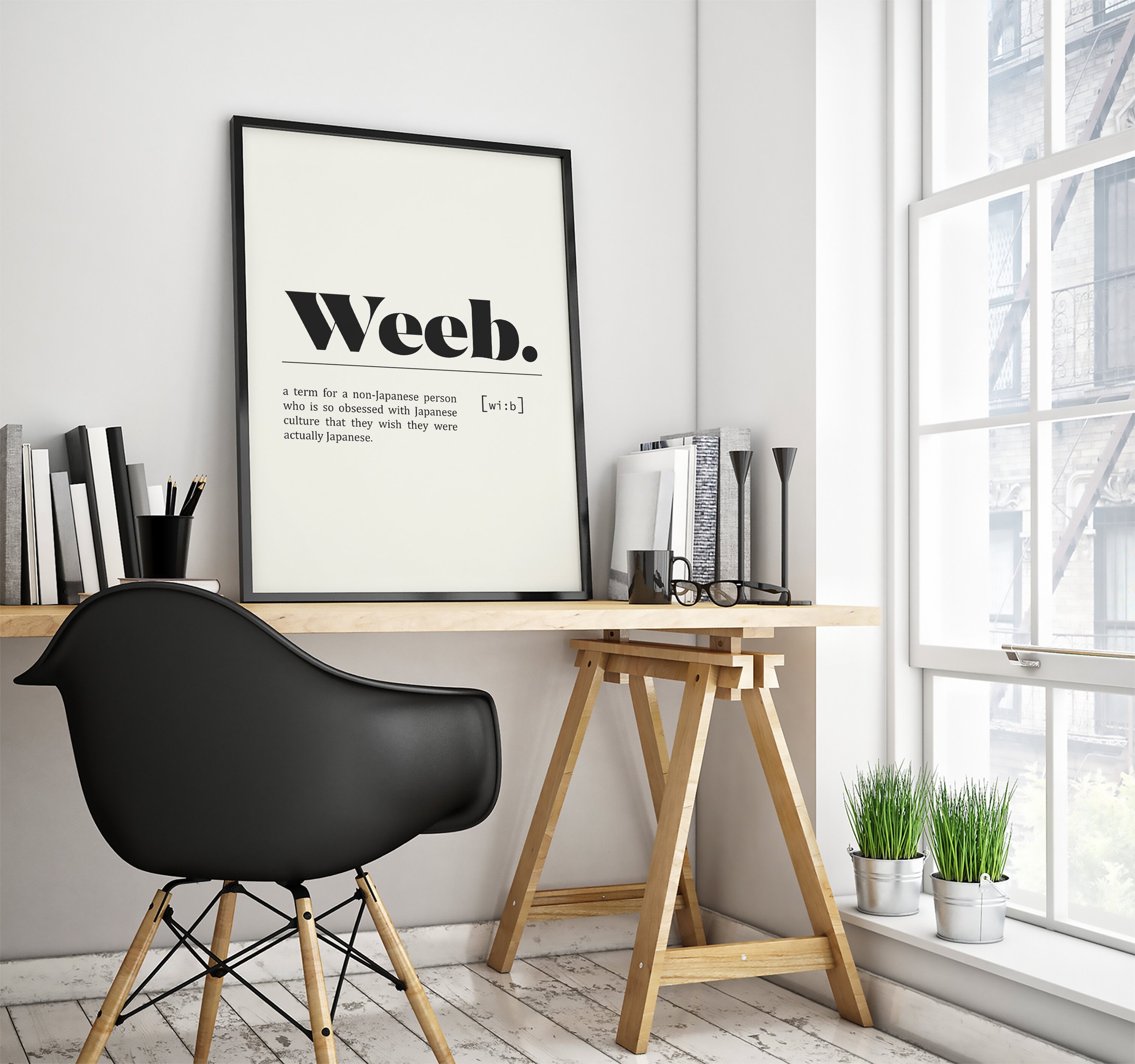 Weeb Definition Poster Anime Prints Anime Wandkunst Etsy