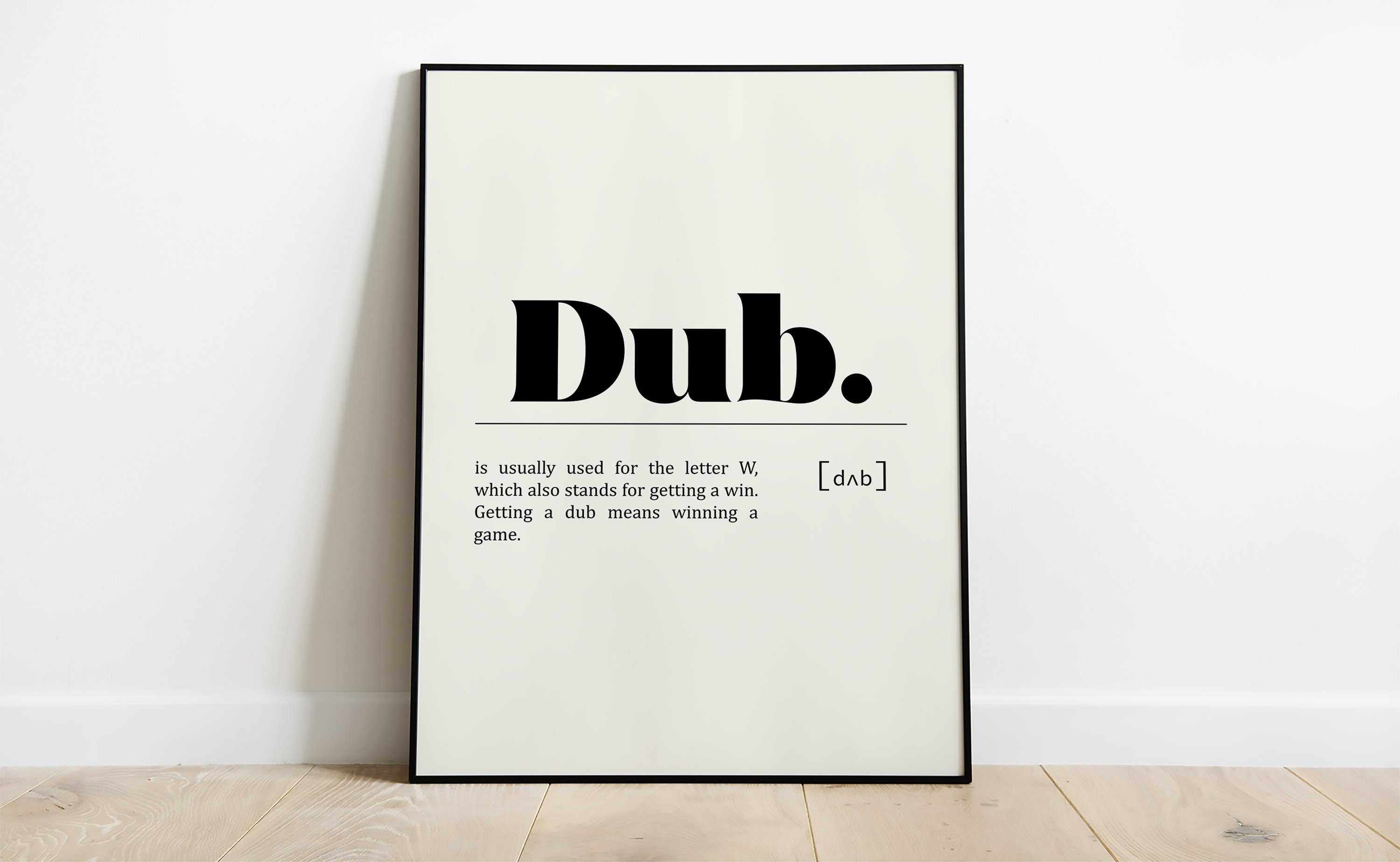 Dub Definition Gaming Prints Gamer Print Gaming Wall Art Etsy