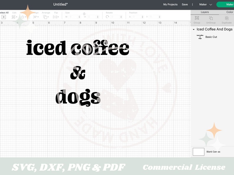 Iced Coffee and Dogs SVG Coffee Shirts Funny Coffee Shirt Etsy