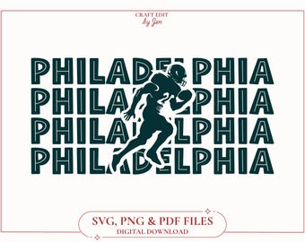 vintage Philadelphie football SVG | Sweat-shirt aigle | Sublimation | Cricut | Machine de découpe | Téléchargement instantané