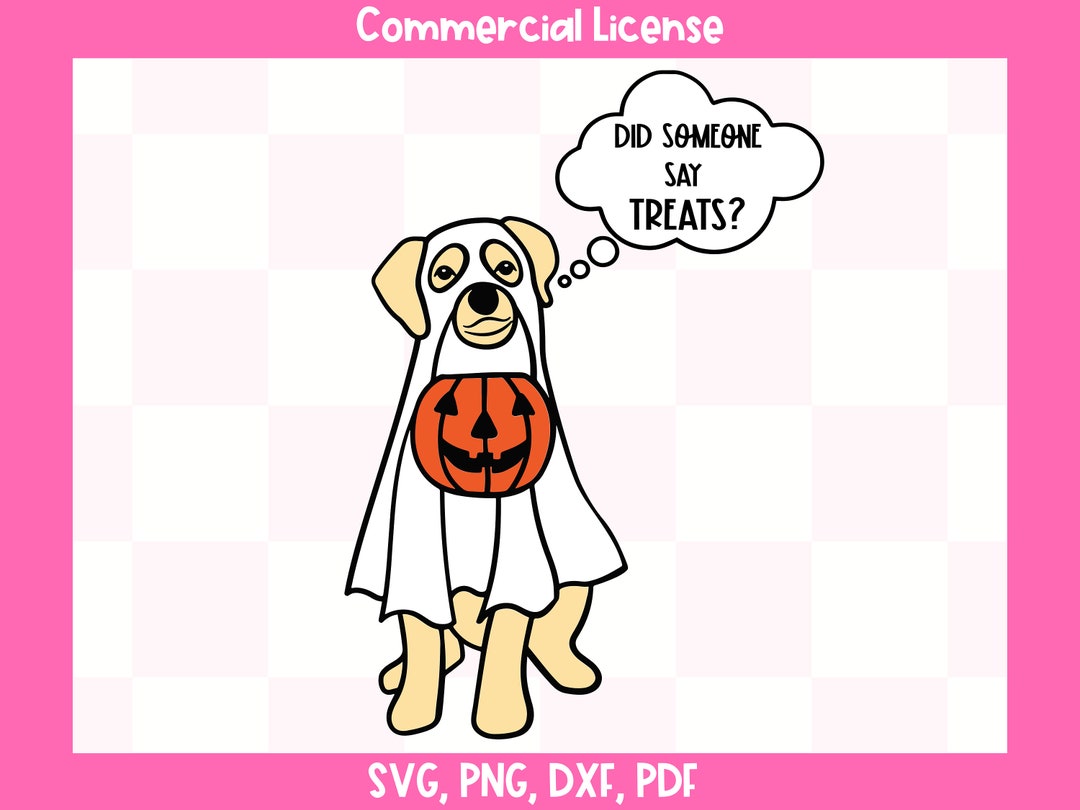 Сute Ghost Dog SVG | Dog Treats Svg | Halloween Svg | Files for Cricut ...