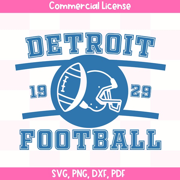 Vintage Detroit Football SVG | Lions Sweatshirt and Gifts | Sublimation | Cricut | Cutting Machine | Instant Download