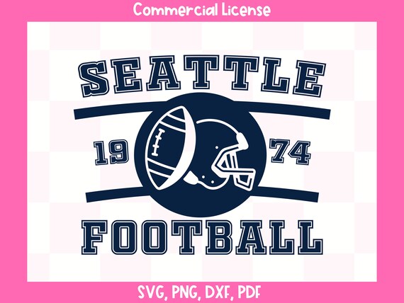 Vintage Seattle Football SVG | Seahawks Design (Cutting File)