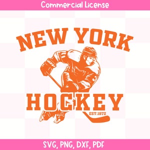 SVG vintage de hóquei em Nova York, camisa de hóquei dos Islanders, hóquei no gelo retrô de Nova York, camiseta vintage de hóquei dos Islanders, presente para amantes de hóquei, arquivo cortado
