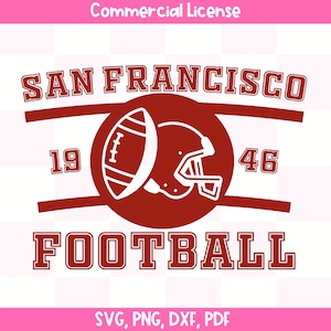 San Francisco Football Crewneck SVG | Vintage San Francisco Sweatshirt | 49ers Gifts | Sublimation | Cricut | Instant Download