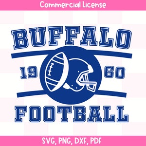 Vintage Büffel Fußball SVG | Buffalo Bill Sweatshirt | Scheine Fußball | Büffel New York | Sublimation | Sofort Download