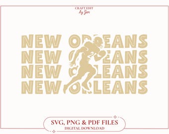 New Orleans Football SVG | Saints Design (Digital Download)