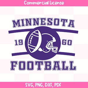 Minnesota Football SVG | Sweat Viking | Cadeau de fan du Minnesota | Sublimation | Cricut | Téléchargement instantané
