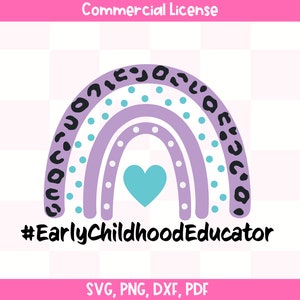 Frühkindliche Erzieher SVG, Lehrer Leben svg, Erzieher Sublimation Datei, frühkindliche Lehrer, ECE Lehrer svg, frühes Lernen, pdf png