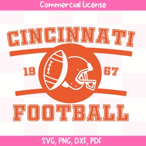 Vintage Cincinnati Football SVG | Cincinnati Football T-Shirt | Sublimation | Instant Download
