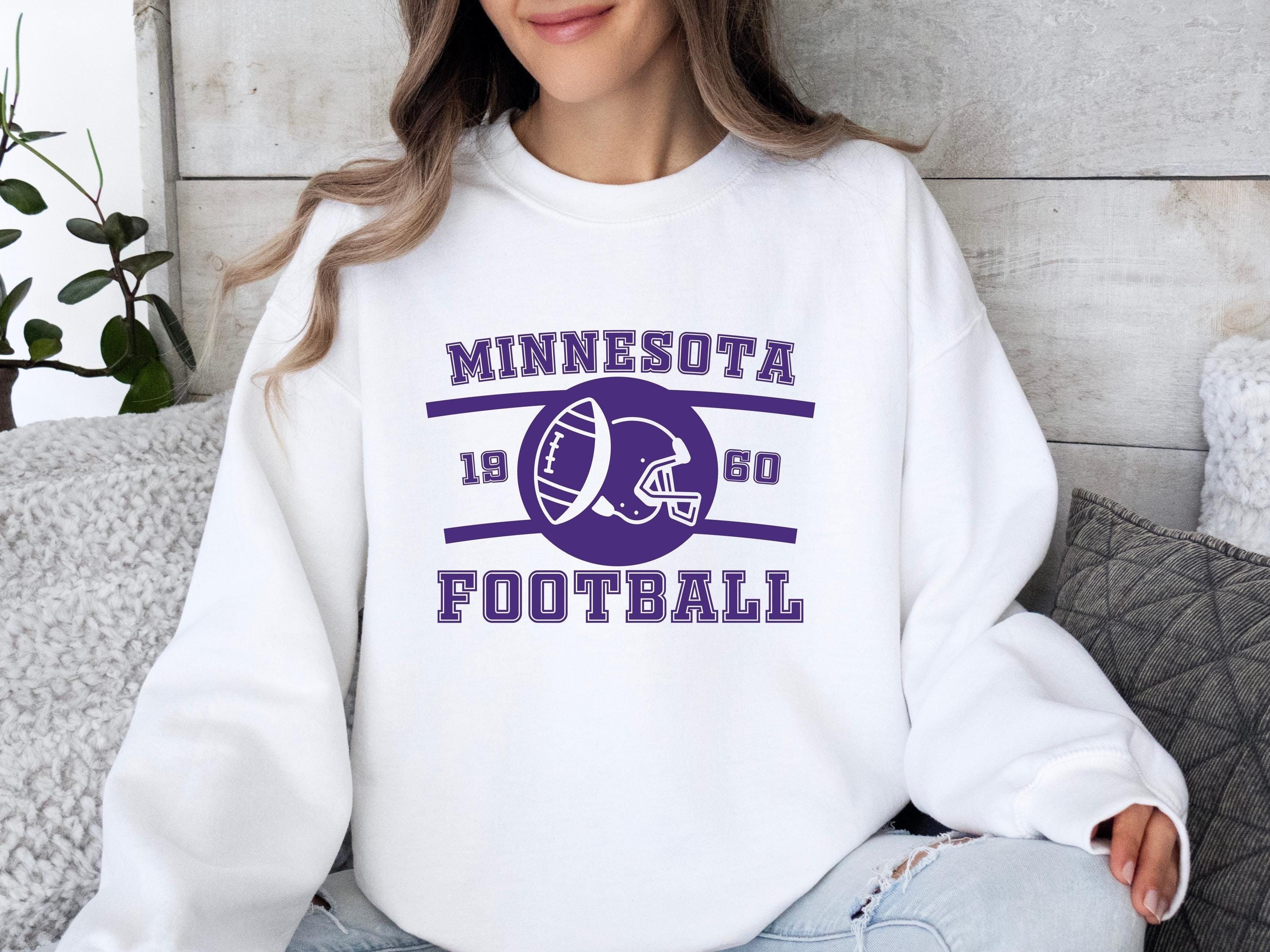 Sweat à capuche vintage Minnesota Vikings, pull NFL brodé (taille M