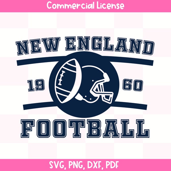 New England Football SVG | Patriots Sweatshirt | New England Fan Gift | Sublimation | Cricut | Instant Download