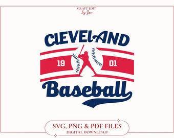 Vintage Cleveland Baseball Guardian SVG, Retro Shirt File (Digital Files)